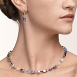 Серьги Coeur de Lion Blue-Gold 2839/21-0716 цвет голубой, синий, серый