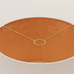 Абажур для торшера напольного, для светильника, плафон цилиндр Белый с Золотом Е27