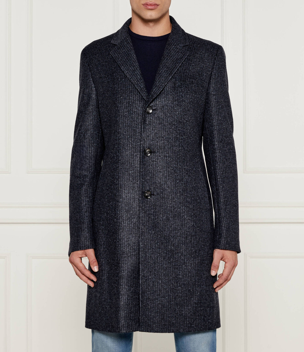 Пальто H-Hyde BOSS BLACK - темно-синий(50528132)