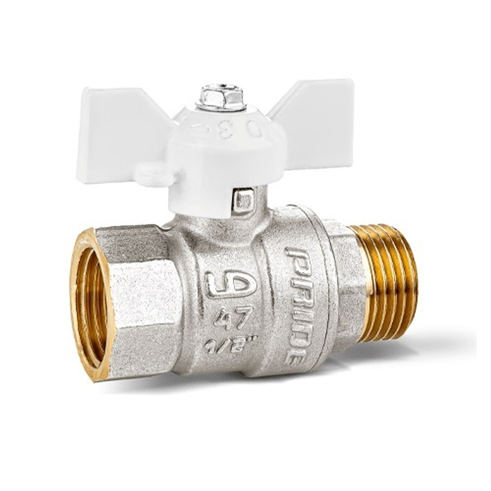 Кран Шаровой LD НР-ВР 1/2" (бабочка)