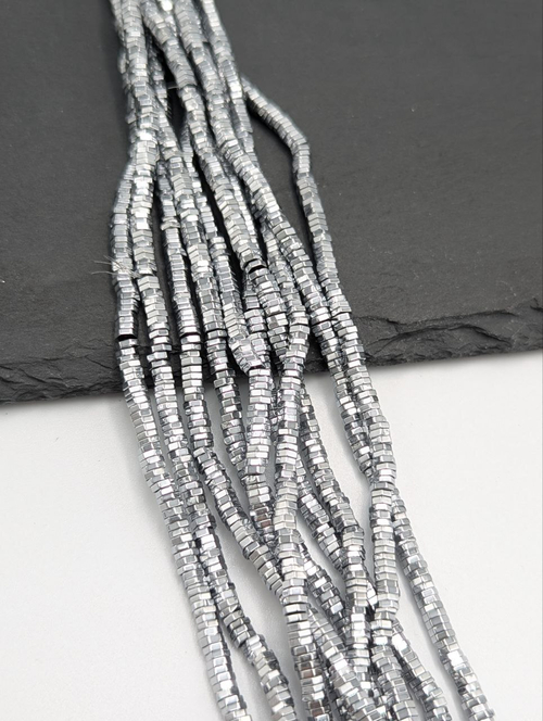 Гематит шайба в огранке 3*1мм