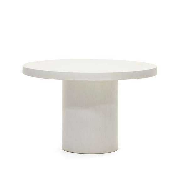 Стол Aiguablava, Ø120 см, белый цемент