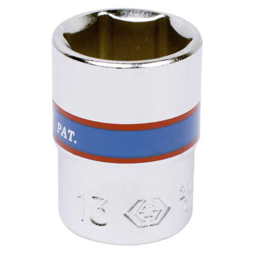 KING TONY (233513M) Головка торцевая стандартная шестигранная 1/4", 13 мм