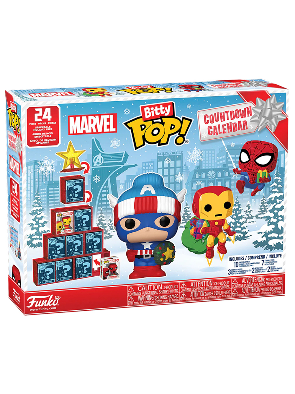 Набор подарочный Funko Bitty POP! Countdown Calendar Marvel Comics (10 фиг/7 э/3 у/2 б/2 з) 87003