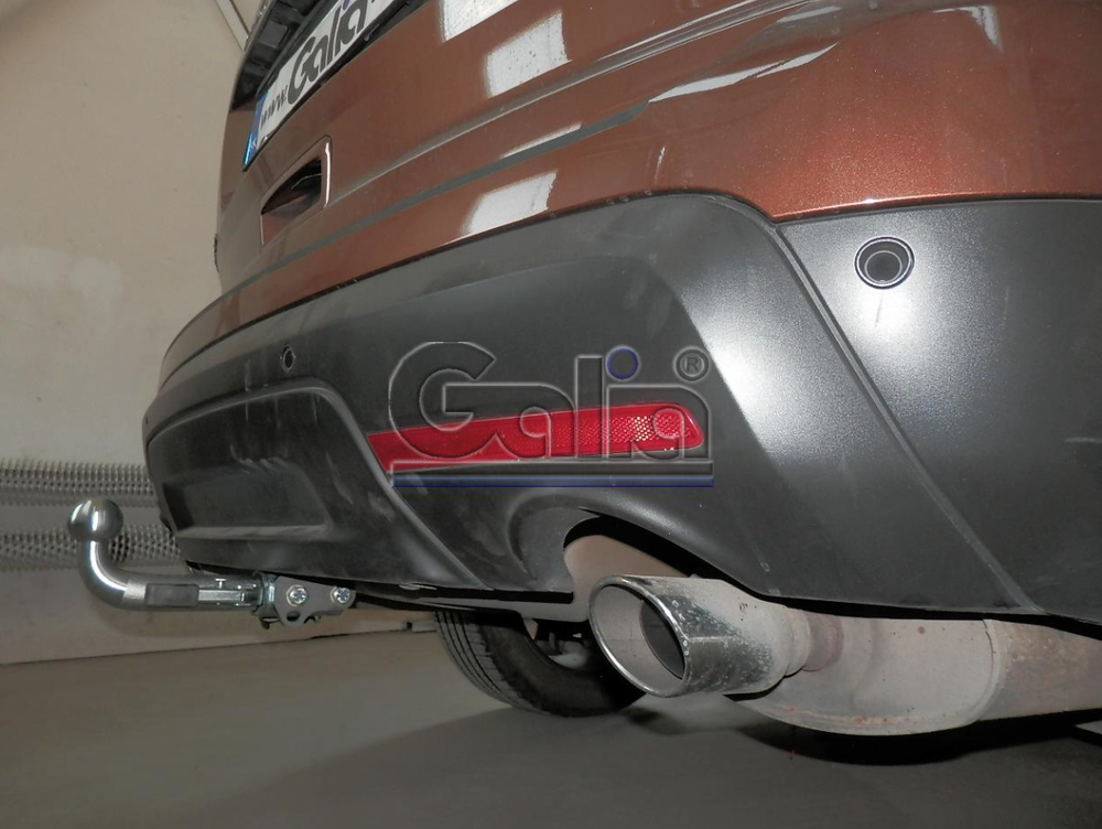 Фаркоп оцинкованный Galia F123C для Ford Explorer 2011-(паспорт и сертификат в комплекте)(без электрики)