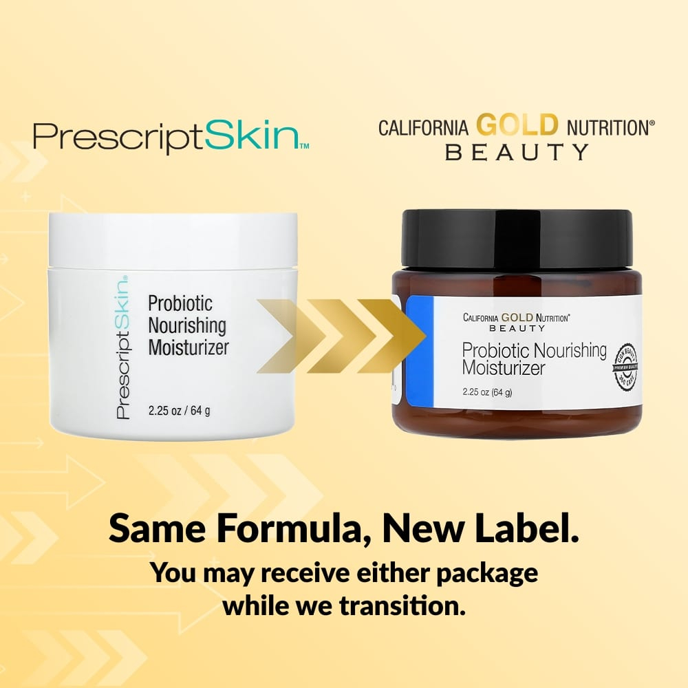 California Gold Nutrition, Beauty, питательный увлажняющий крем с пробиотиками, 64 г (2,25 унции)
