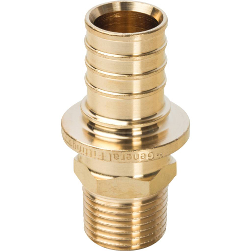 STOUT Переходник с наружной резьбой 25*R 1/2" для труб из сшитого полиэтилена аксиальный*