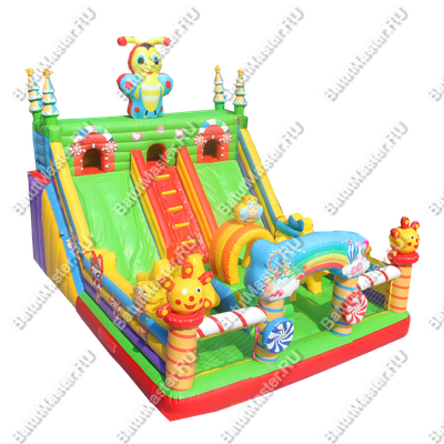 Надувной батут "Пчелиный дом", 8*6*6 м