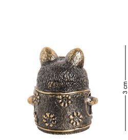 AM-1009 Фигурка «Колокольчик-Котяра» (латунь, янтарь)