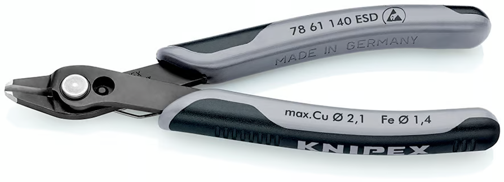 Кусачки для электроники XL 140мм KNIPEX 7861140ESD