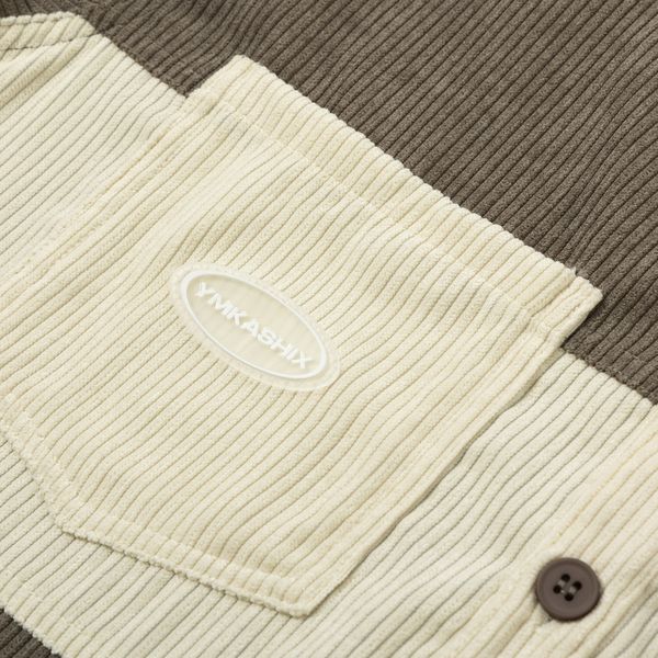 Рубашка Velvet Button Серо-Бежевая - фото 5