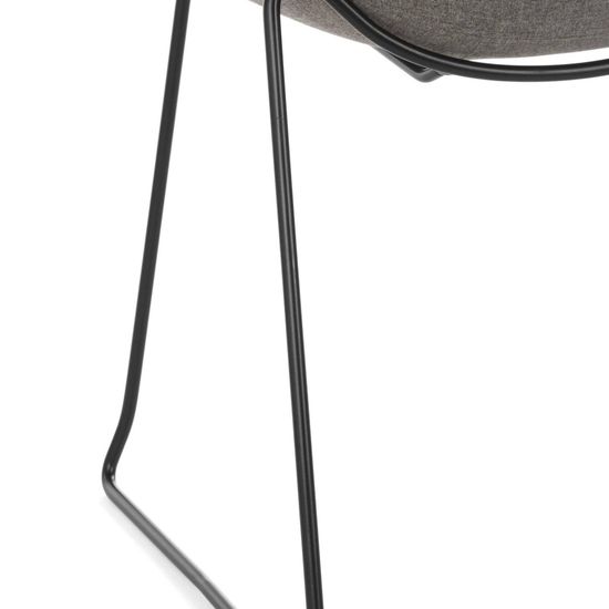 Стул Vivid Soft черные ножки, серая ткань
