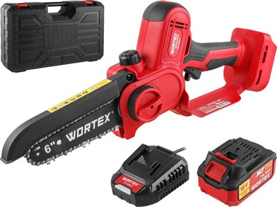 Аккуммулятрная мини-пила WORTEX CEC 2518-2 в чемодане ALL1 XLT SET