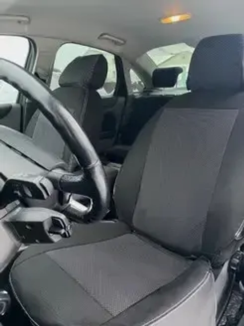 Чехлы сидений 2015-&gt; жаккард+к/зам. чёрные