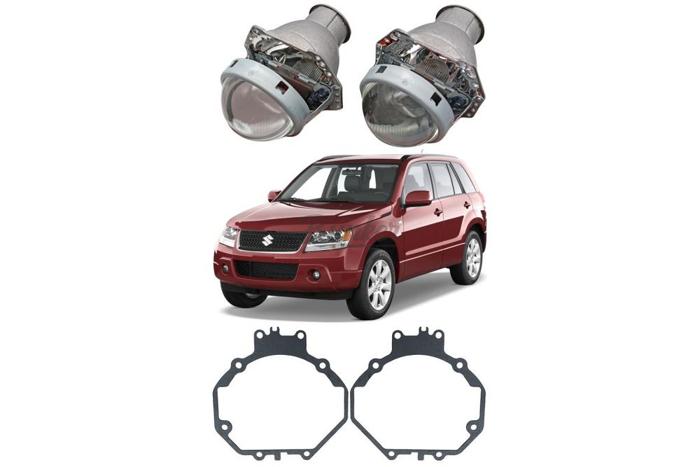 Готовый комплект для замены штатных линз Suzuki Grand Vitara 2005-2015