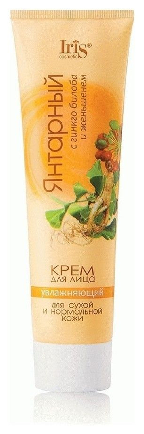 Iris Крем для лица ЯНТАРНЫЙ с женьшенем и гинго-билоба 100 мл
