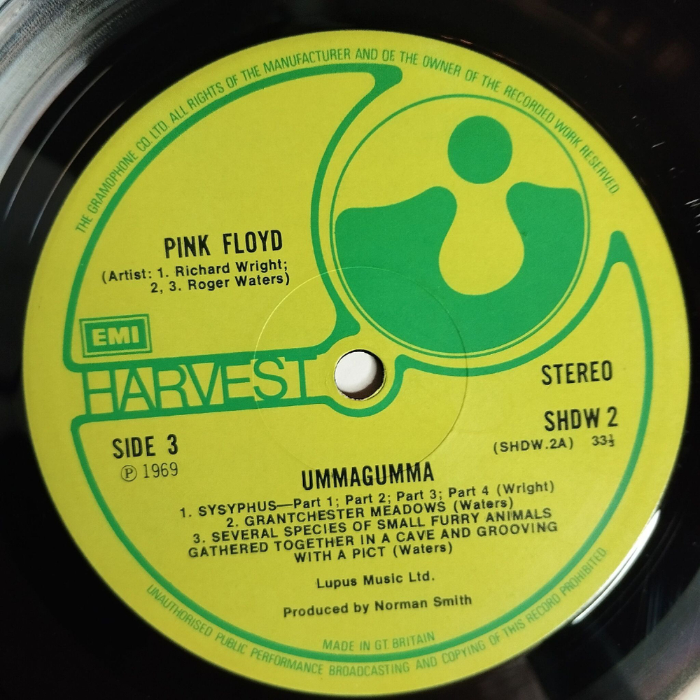 Винтажная виниловая пластинка LP Pink Floyd Ummagumma (UK 1969)