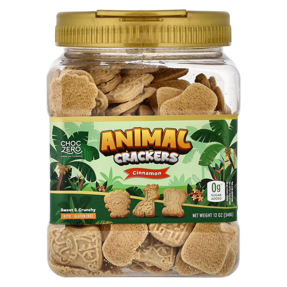 ChocZero, Animal крекеры, корица, 340 г (12 унций)