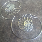 Серьги-спирали НАУТИЛУС, серебро