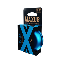 Презервативы MAXUS Classic №3 в железном кейсе, классические X-Edition, 3 шт