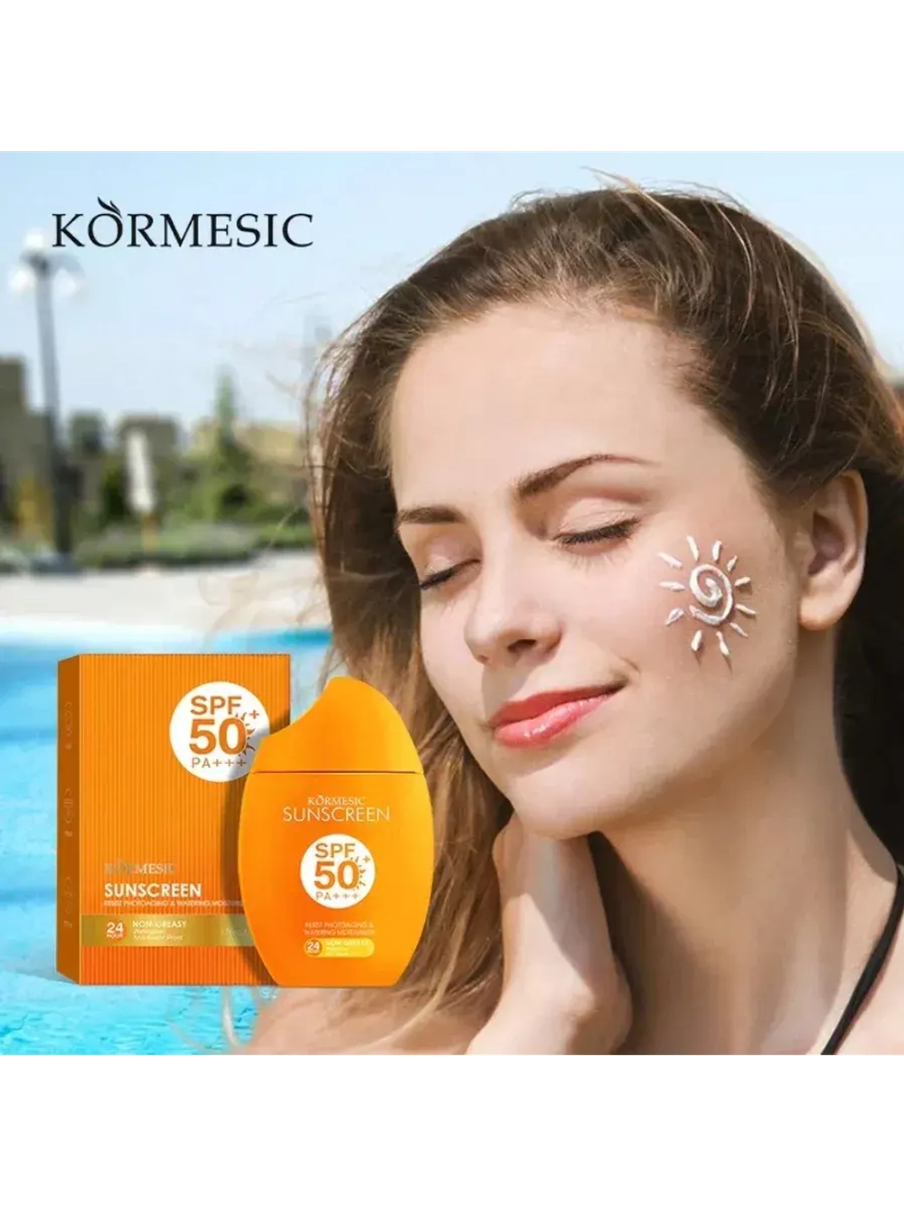 Солнцезащитный крем KORMESIC для лица и тела, 50мл