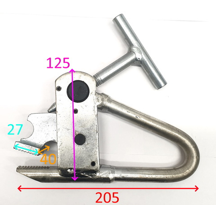 Зажим борта для грузовых колес для ШМС