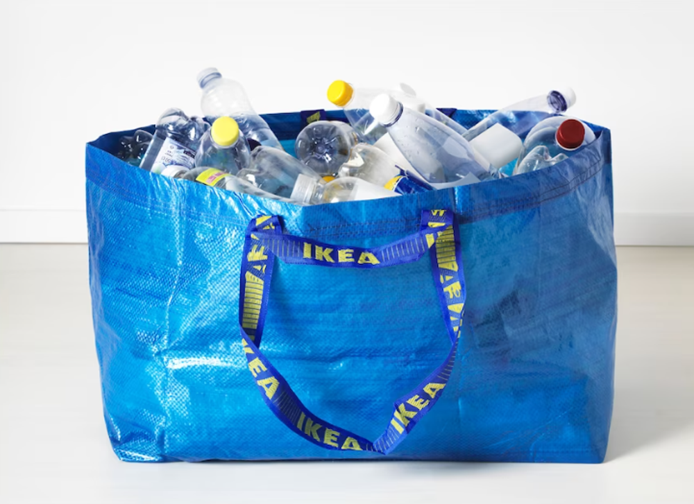 ФРАКТА FRAKTA Большая сумка 70 л, 55x37x35 см, синяя