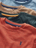 Футболка для мальчика Next 578-244, 4 шт., Голубой, Коричневый, Кирпичный