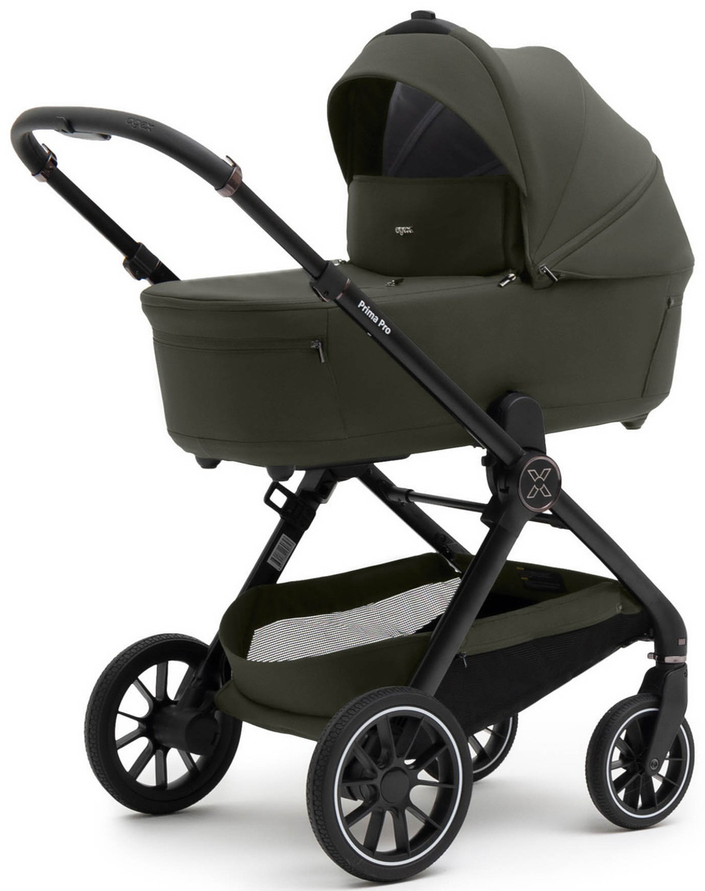 Коляска Agex Prima Pro 3 в 1 с автокреслом i-Safe S Grey APF664 Green (Зеленый)
