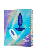 Анальная вибровтулка L`Eroina APP Closs синий 10,5 см