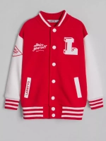 Красный бомбер для школы и сада