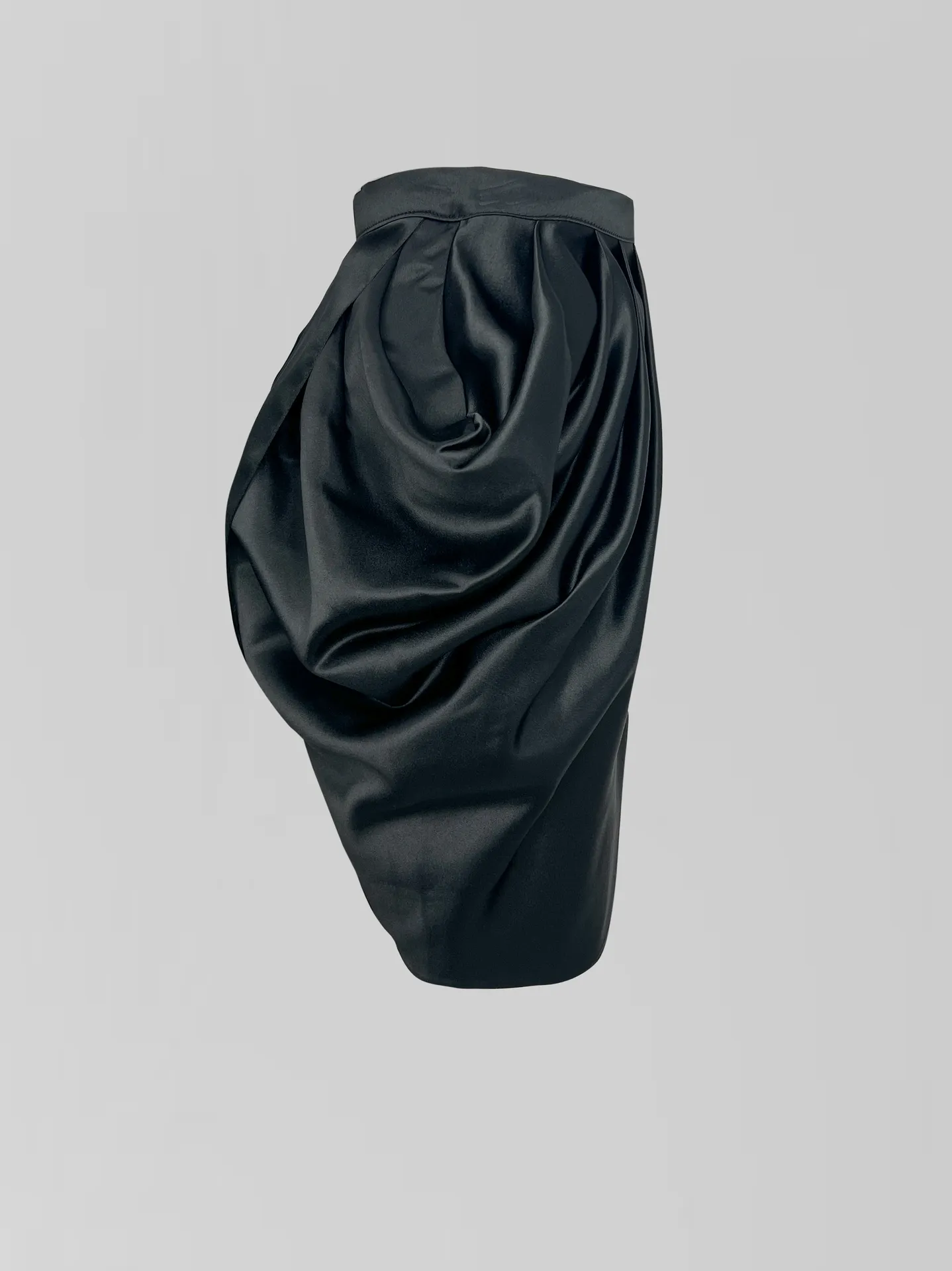 Костюм Bisher из корсета без лямок на молнии и атласной юбки с защипами