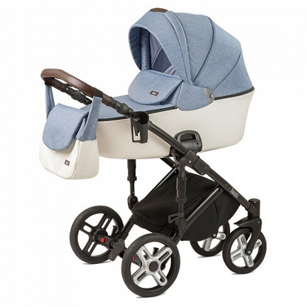 Детская коляска Nuovita Carro Sport 2 в 1 Denim bianco/Джинсово-белый