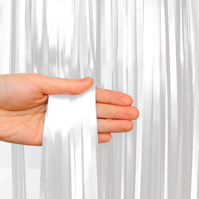 Занавес "Дождик" Белый  1*2м