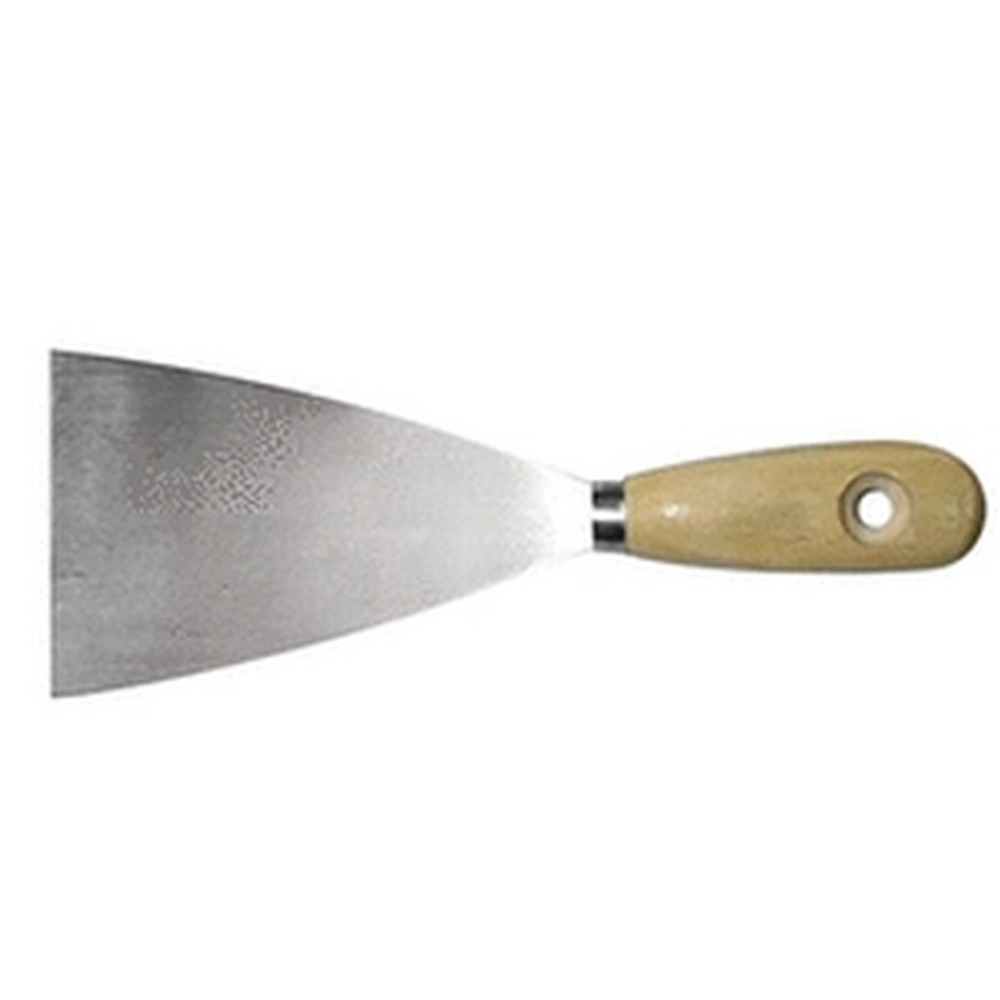 БИБЕР 35102 Шпатель 40мм с деревянной ручкой