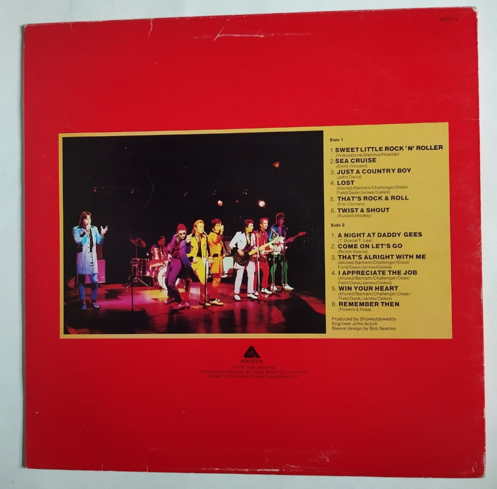 Винтажная виниловая пластинка LP Showaddywaddy Crepes and Drapes (UK 1979)