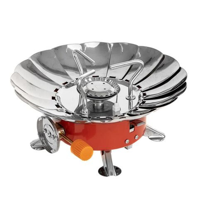 Плита туристическая мини в чехле, ветрозащита HS-PM-166