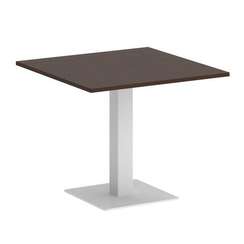 First Стол квадратный KSPRG-2 Венге Цаво/Металл Белый 900*900*750