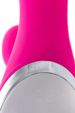 Розовый силиконовый вибратор 19см с клиторальным стимулятором ToyFa Lia L'roina 561007