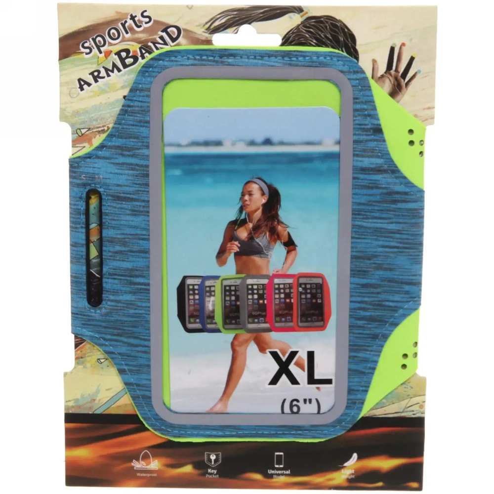 Чехол спортивный для телефона на руку «Victory» (для телефона 6»), микс