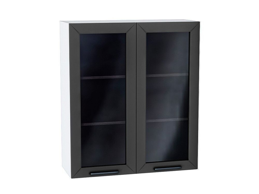 Шкаф верхний с 2-мя остекленными дверцами Глетчер