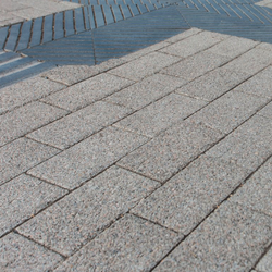 Тротуарная плитка ПРЯМОУГОЛЬНИК 200x100 мм - Гранит Серый