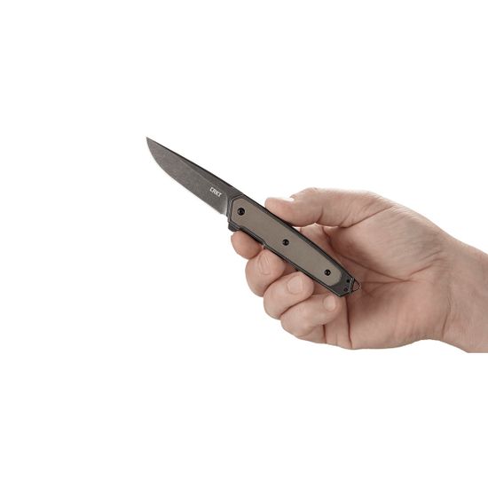 Складной нож CRKT 7091 Cinco c клинком из стали D2, рукоять G10 / Stainless Steel