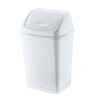 Контейнер для мусора с плавающей кр. "Фантазия" 50л 09705 белый