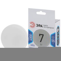 Лампочка светодиодная ЭРА STD LED GX-7W-840-GX53 GX53 7Вт таблетка нейтральный белый свет