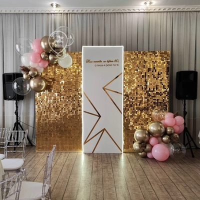 Фотозона паетки ЗОЛОТАЯ 008