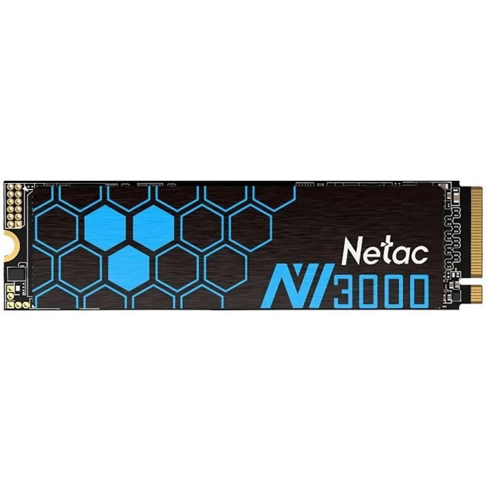 Жесткий диск SSD M.2 500GB Netac NV3000, 3100/2100MBs, QLC 3D NAND, 2280, PCI-E 3.0x4 (NT01NV3000-500-E4X)