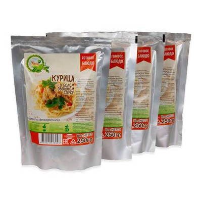 Курица в белом овощном соусе Набор 4 шт. (Фермер)