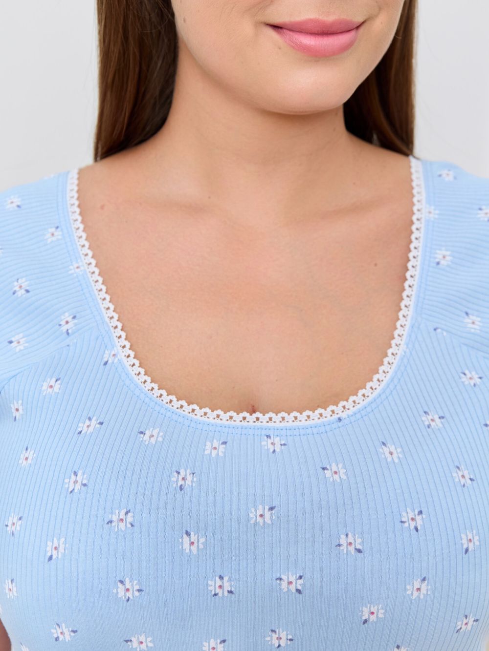 Ночная сорочка Мэри-1 Виотекс ГОЛУБОЙ