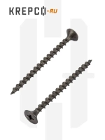 Саморезы по дереву, черные, 3.5 х 51 мм (100 штук)